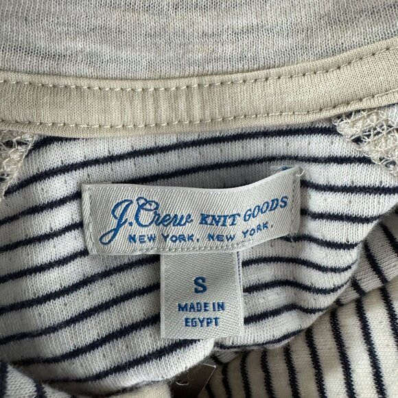 J. Crew Double Knit Half Zip Pullover Mens Small Beige Cotton NWT TP-3499 - Picture 7 of 11